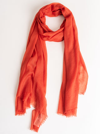 cashmere scarf - orange