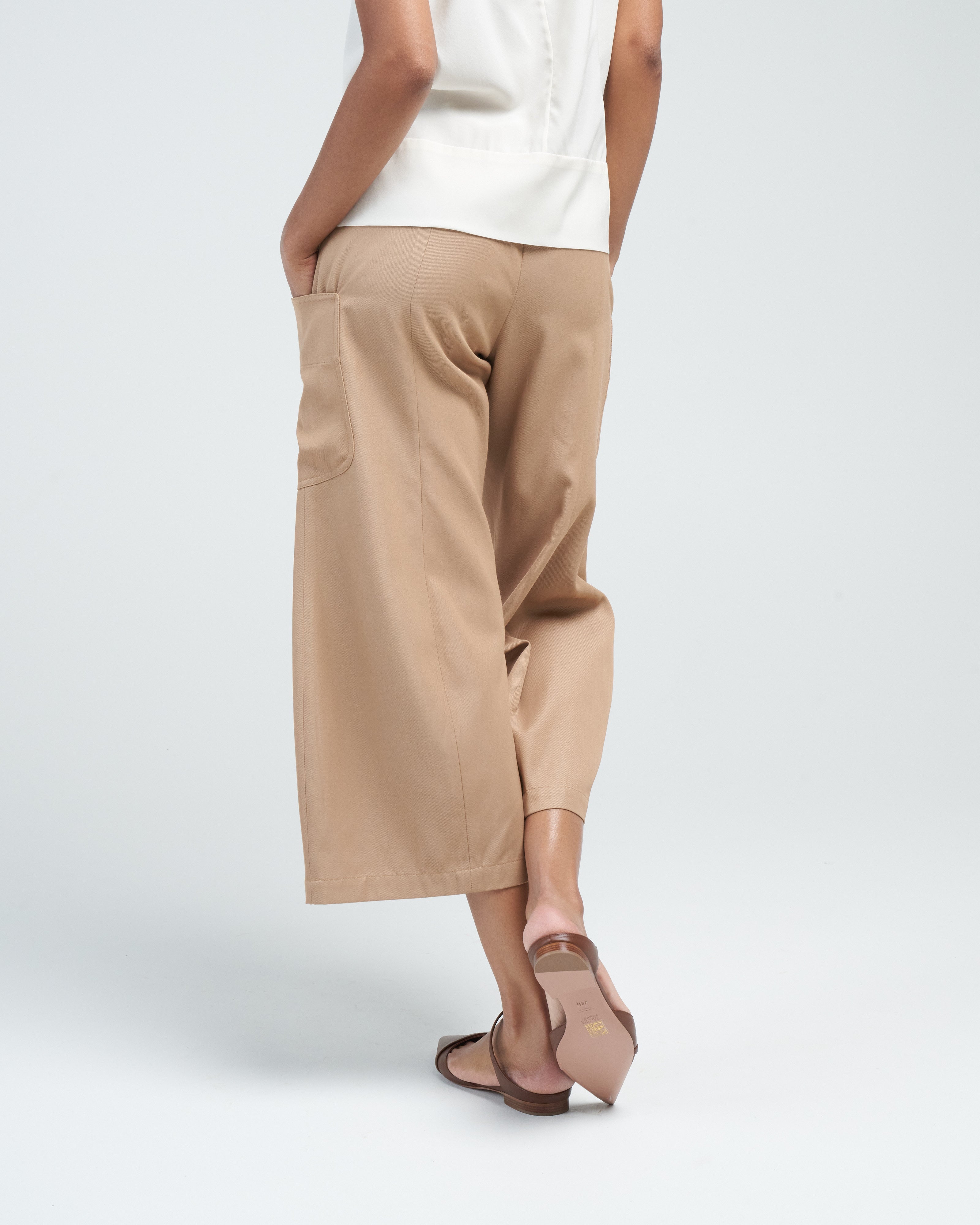 Zero Maria Cornejo Curved Eda Culotte Camel