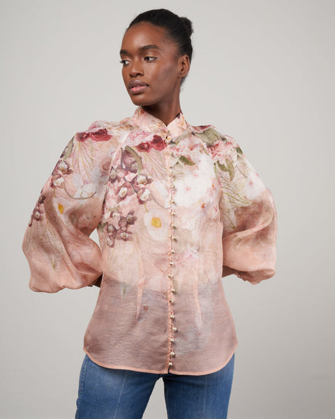 Zimmermann shops Floral Blouse