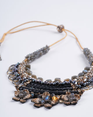 camari necklace - dark navy