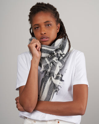 soft stripe sciarpa scarf - off white stripes