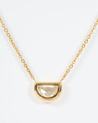 diamond shape necklace - half moon