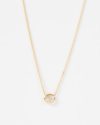 diamond shape necklace oval