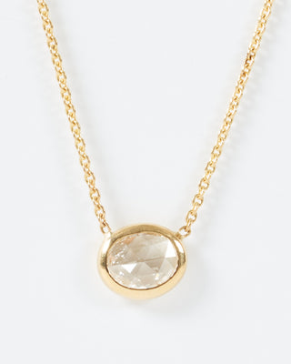 diamond shape necklace oval
