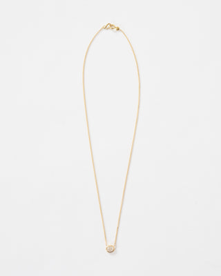diamond shape necklace oval