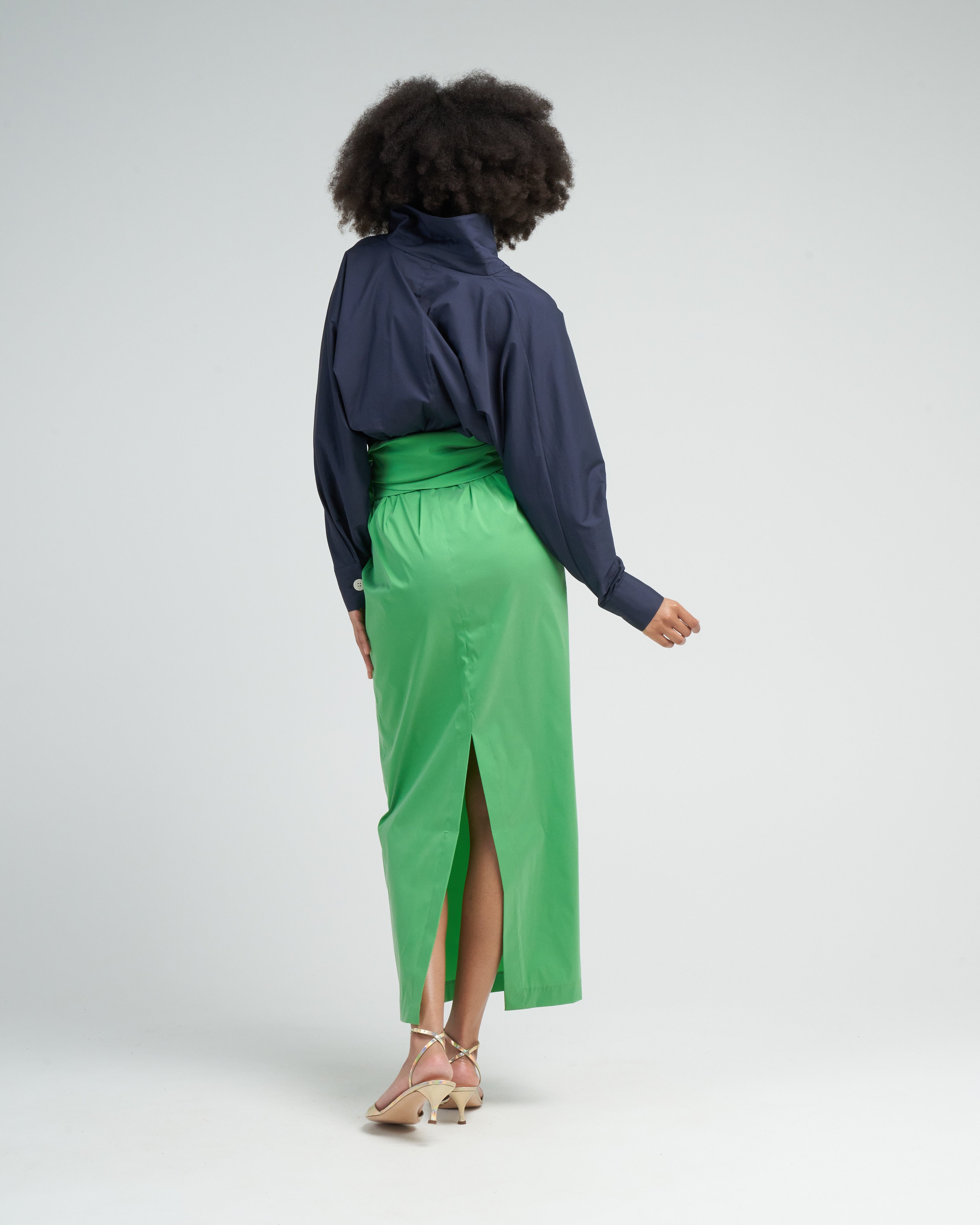 green emerald velvet dress Bernadette Dress Claire Midnight Blue Grass Green