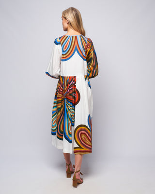 dress - marble red