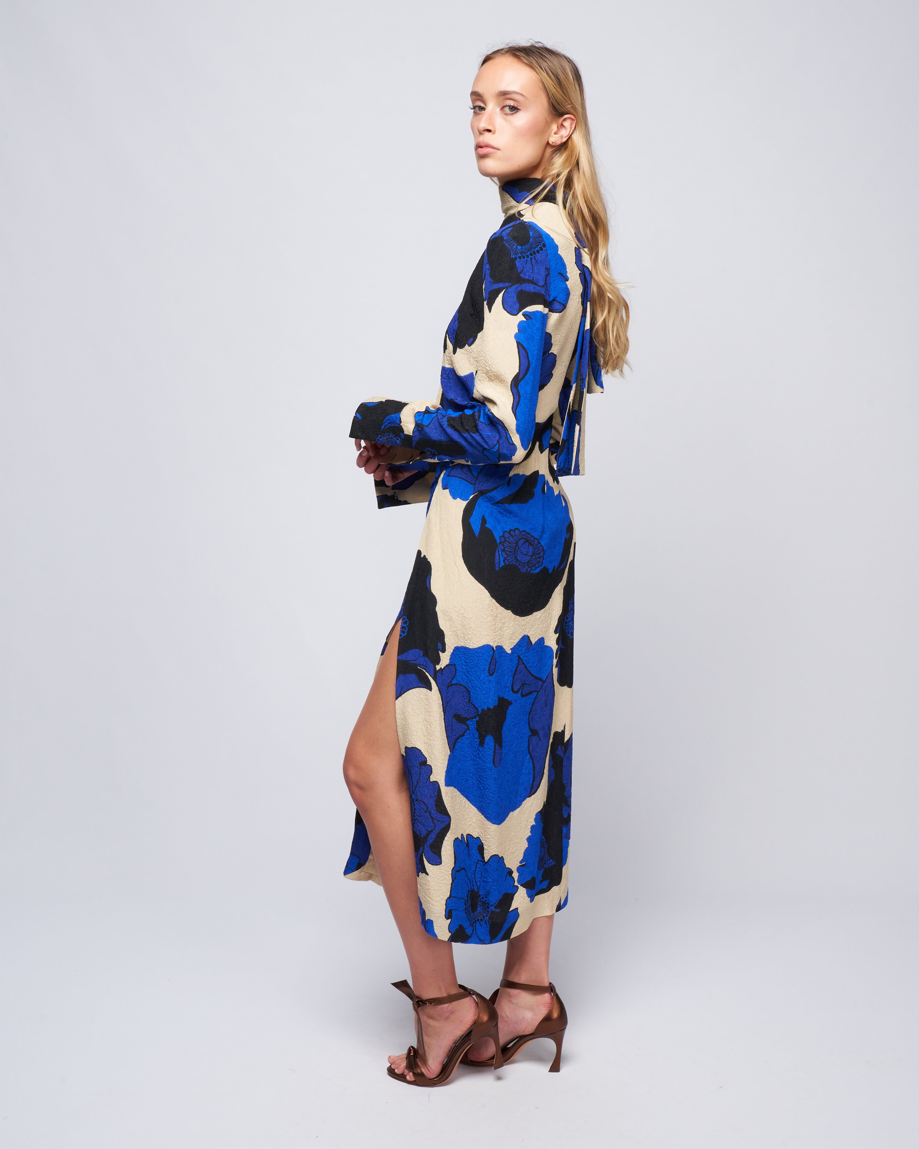 Dries Van Noten Dalba Dress-Blue Blue