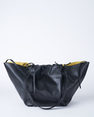 nylon tote bag - black