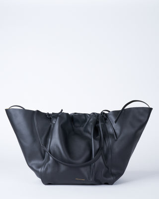nylon tote bag - black