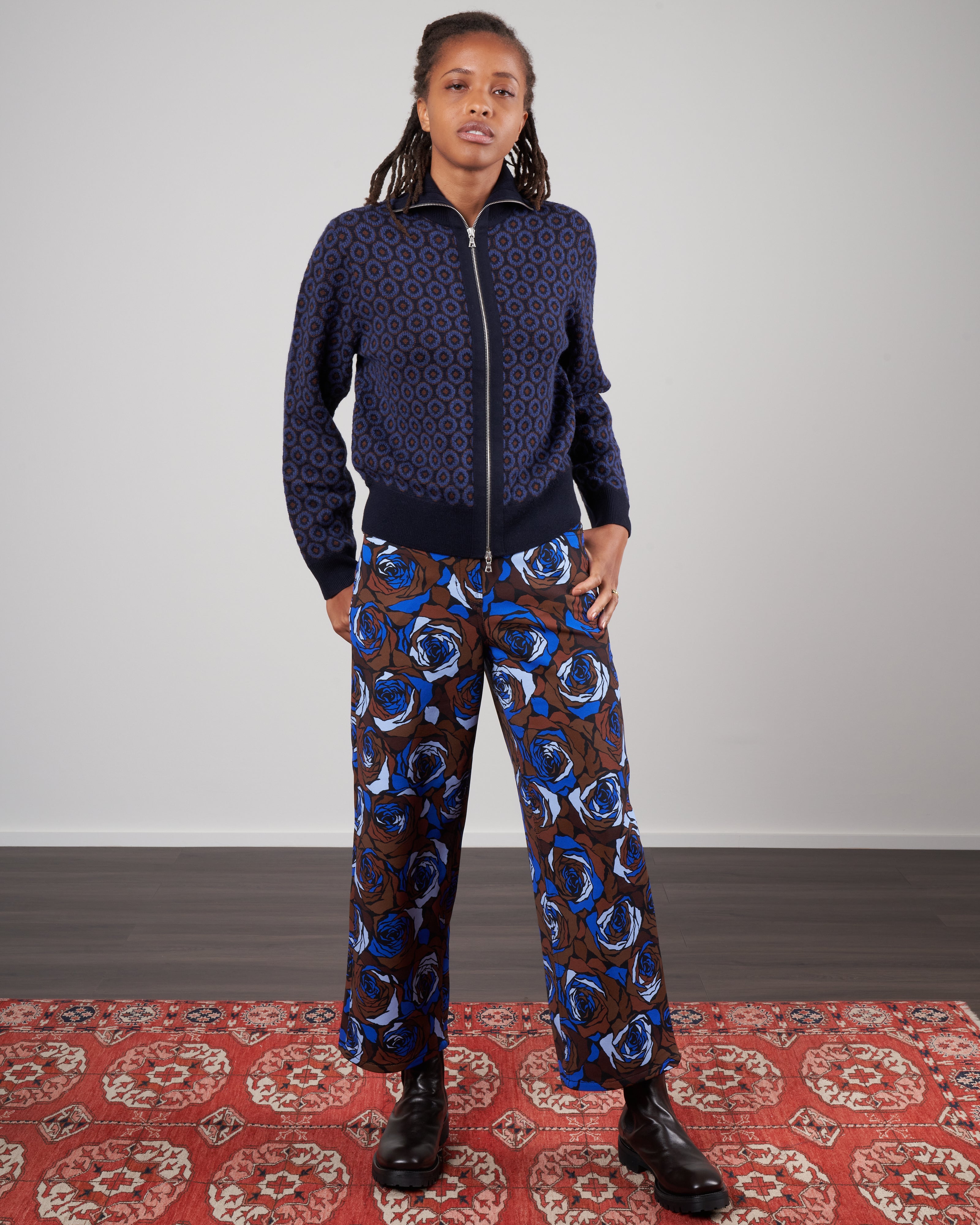 Dries Van Noten Tiffany 3707 W.K.Cardigan Navy 509