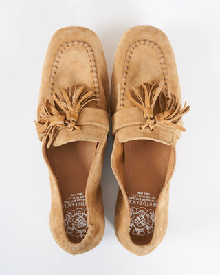 dunia olly rov flat - tobacco suede