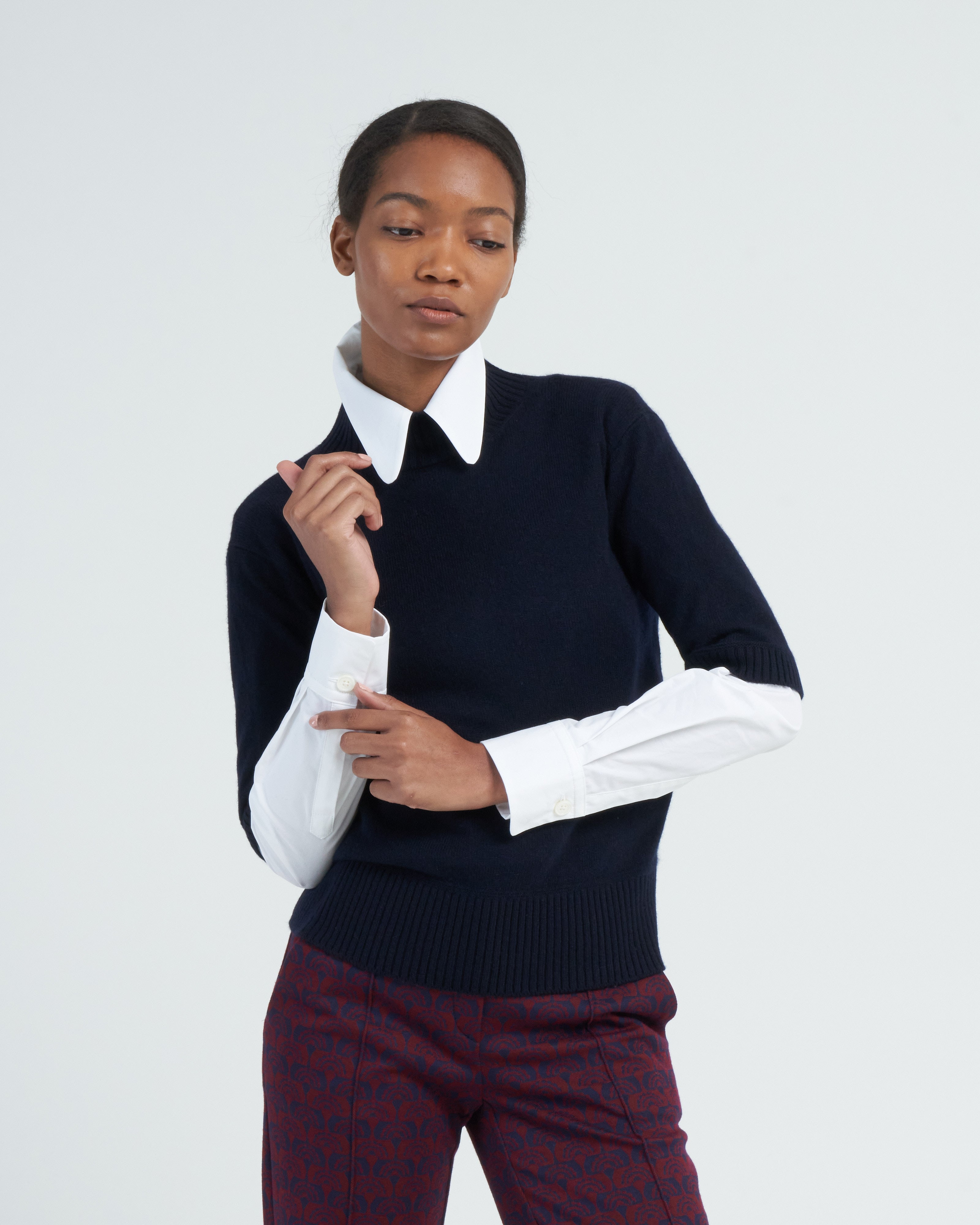 Elbow sleeve outlet turtleneck