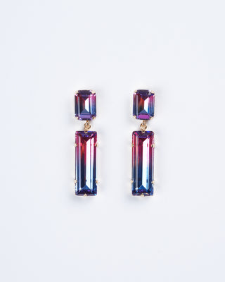 sell out earrings - pink and blue