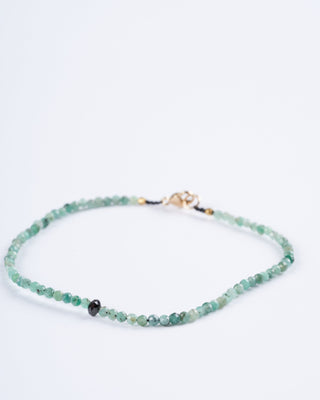 emerald and blue diamond bracelet
