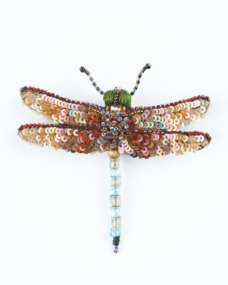 emperor dragonfly brooch pin - multi