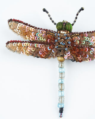 emperor dragonfly brooch pin - multi