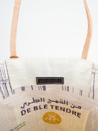 recycled bag - gold/nude