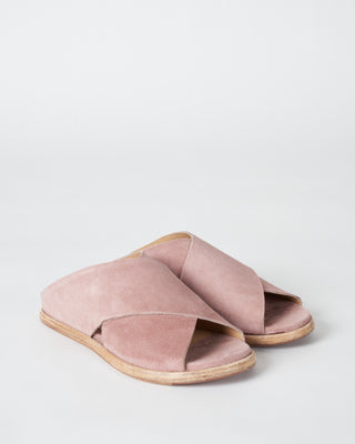 crossover flat sandal - camoscio antic