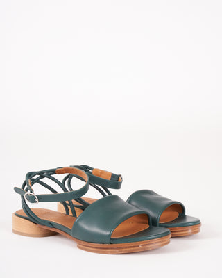 erren strappy flat sandal - savana riviera leather