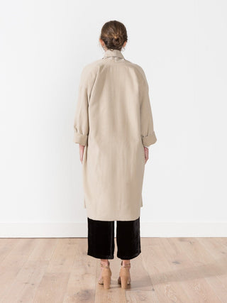angora robe coat