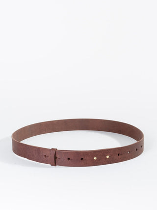 leather belt - dark brown