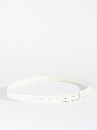 leather belt - off white