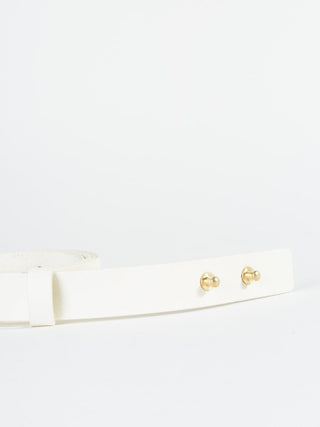 leather belt - off white