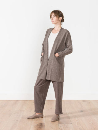 wool robe - brown