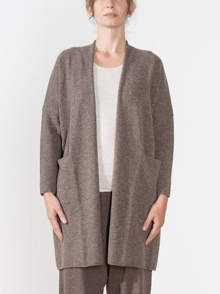 wool robe - brown