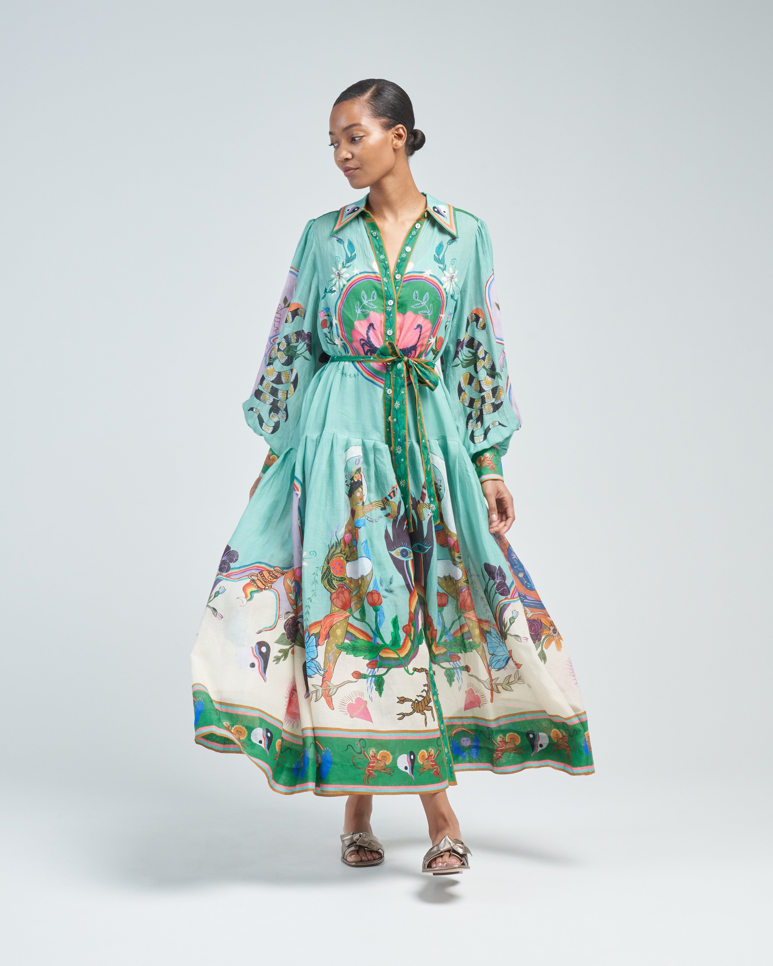 Alemais Evergreen Shirtdress Multi Alemais Evergreen Shirtdress Multi