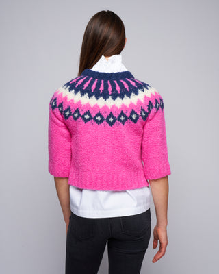 fair isle sweater - pink multi