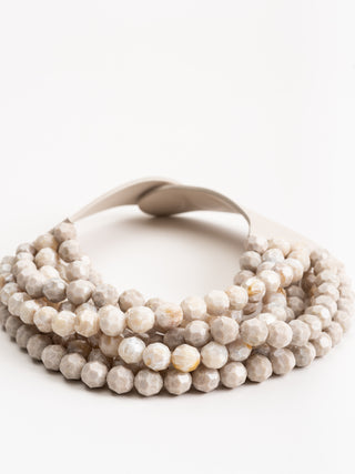 bella necklace - oatmeal