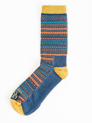 charleston socks - denim blue