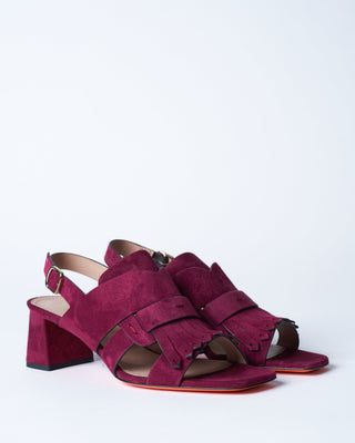 fixture heel- burgundy