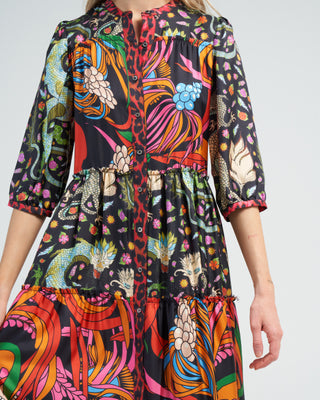 flore dress - mix coral fun
