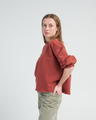 fond sweatshirt - brick