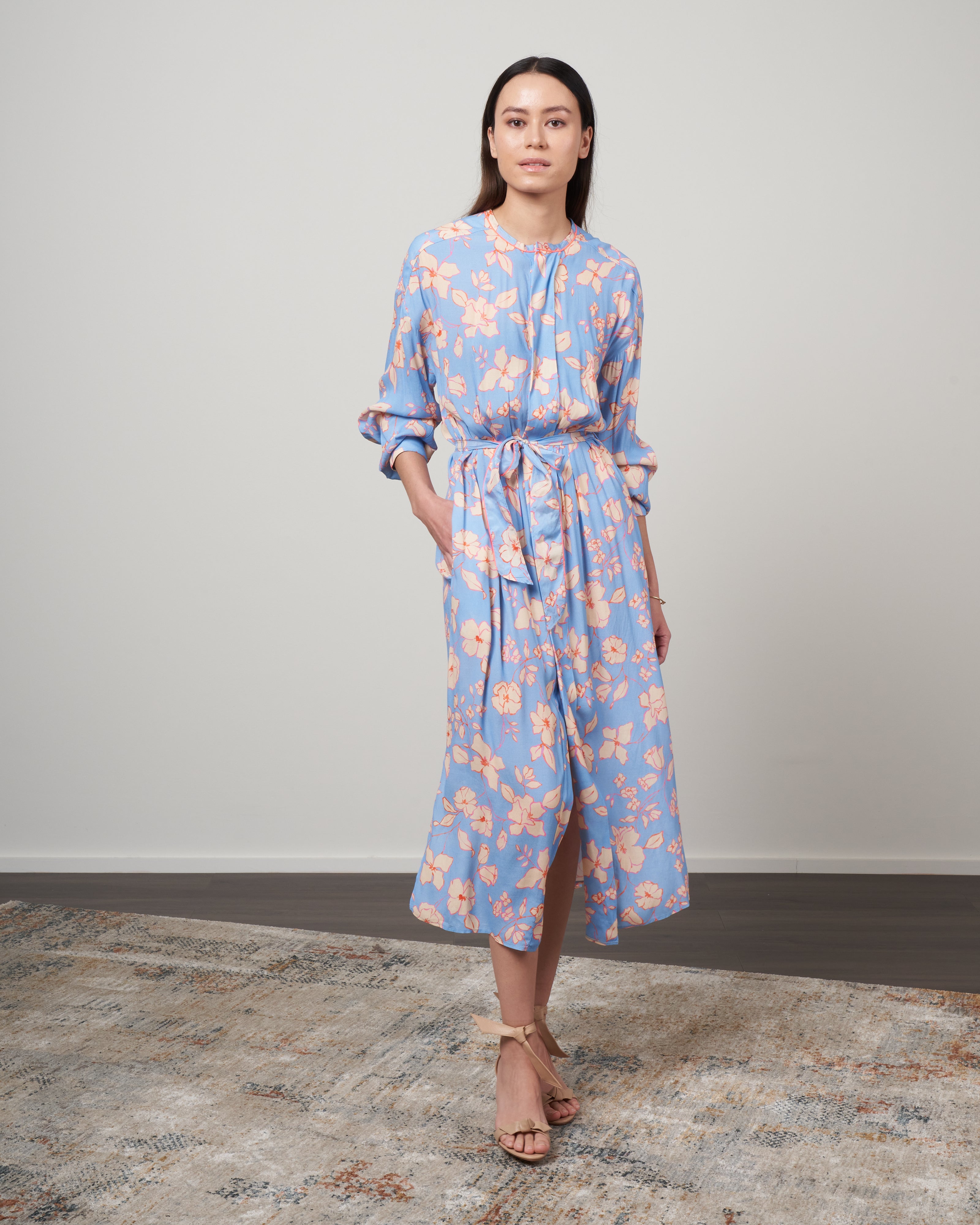 forte forte blue dress Forte Forte Cotton Poplin Long Dress