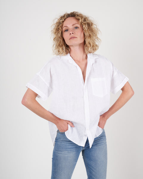 Frank＆Eileen ROSE ボイルショートスリーブシャツXS Frank＆Eileen ROSE ボイルショートスリーブシャツXS