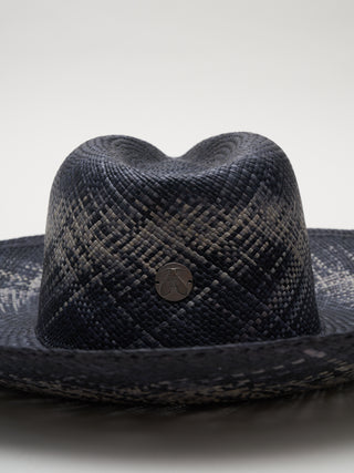 catnip straw hat - black/natural