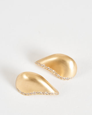 fuse elegance earrings - gold/champagne diamonds