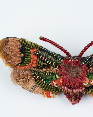 gaeana festiva cicada brooch pin - multi