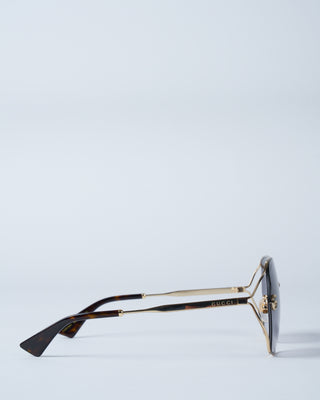 gg0818sa-005 metal sunglasses - gold/grey