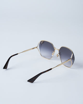 gg0818sa-005 metal sunglasses - gold/grey