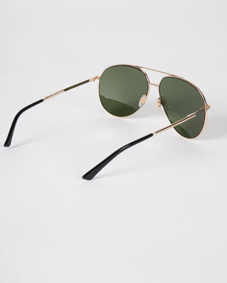 gg0832s aviator sunglasses- gold/ green
