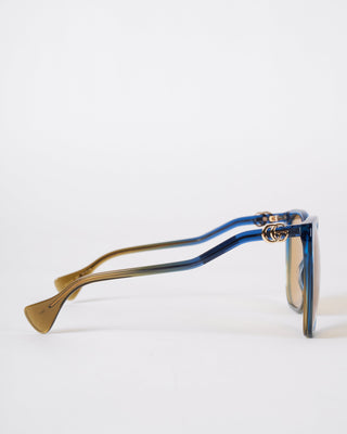 gg1010s sunglasses- blue/ brown