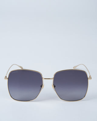gg1031s-001 metal sunglasses - gold/grey
