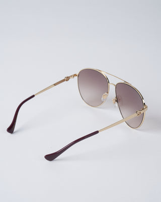 gg1088s-002 metal sunglasses - gold/brown