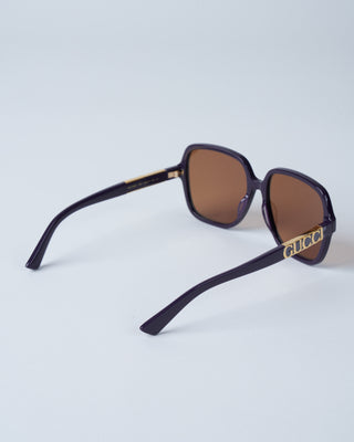 gg1189s-005 acetate sunglasses - violet/brown