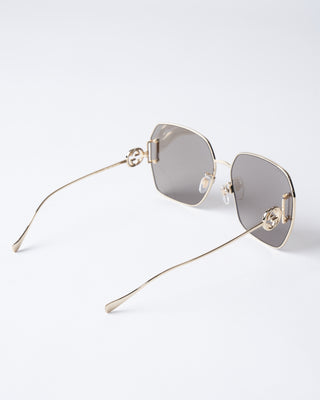 gg1207sa-005 metal sunglasses - gold/brown